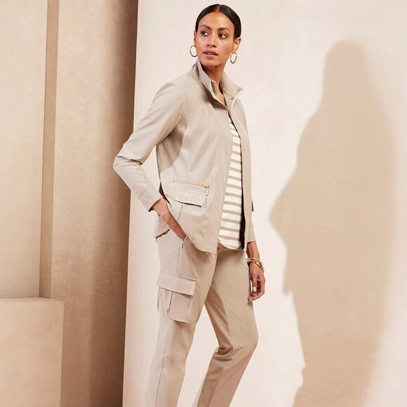 Chico’s Neema UPF travel jacket Chico's size 1 = US size 8/10 - Picture 1 of 14